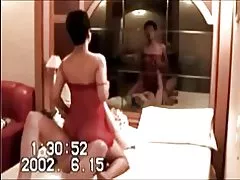 Korejski milf, vara moža s beli fant