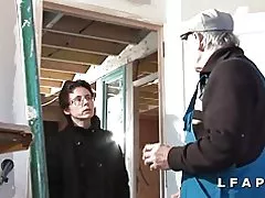 Zrel francoski resne sodomisee v gangbang z papy